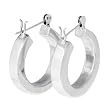 Sterling Silver Heavy Tube Fashion Earrings