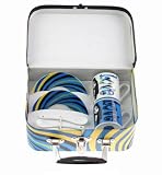 Groovy Peace & Love Espresso Set: Two 80cc Espreso Cups & Saucers with Porcelain Spoons in Carry Case with Handle