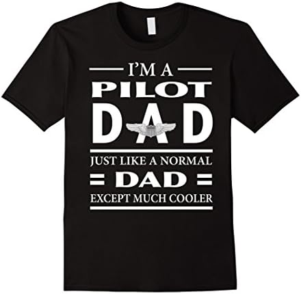 Men's Pilot Dad T-shirt Large Black