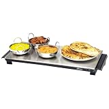 Crosslee, 69x30cm Cordless Hot Tray - Brushed Stainless Steel