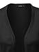 LE3NO Womens Soft Knit Short Sleeve Open Front Bolero Cardigan