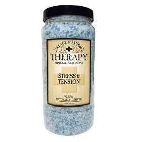 Village Naturals Therapy Stress & Tension Mineral Bath Soak 20 oz