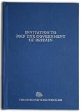 Invitation to join the Government of Britain : the Conservative manifesto 2010