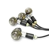 Motorcycle 4pcs Smoke Front and Rear Mini Chrome Turn Signals Indicators Blinkers... by KapscoMoto