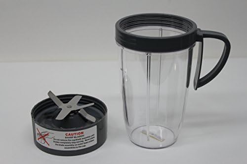 NutriBullet 24 OZ Tall Cup + Handled Lip Ring + NutriBullet Extractor Blade, COMBO by Velvet Cake