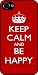 Rikki KnightTM Dont Worry Be Happy - Red Color Rubber Black iphone Case (with bumper) Cover for Apple iPhone&reg; 4 & 4s Universal: Verizon - Sprint - AT&T - Unisex - Ideal Gift for all occassions!
