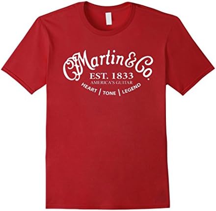 Men's Martin Dual Guitars Vintage T-Shirt 3XL Cranberry