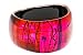 Handmade designer etched/signed acrylic bangle