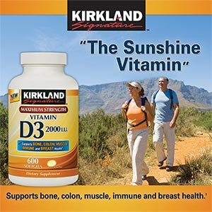 Kirkland Signature Vitamin D3 2000 I.u. (600 Softgels)