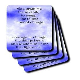Serenity Prayer - Set Of 8 Coasters - Soft by 3dRose LLC