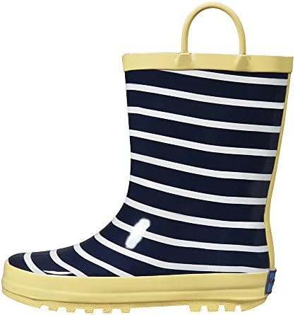 RanyZany Sunny Stripe Rain Boots, 6
