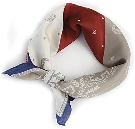 The Genie Block Square Petit Scarf (Navy)