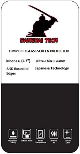 iPhone 6 4.7" Screen Protector, Ultra Thin 0.26mm, Premium Tempered Glass, 2.5D Rounded Edges for Apple iPhone 6. Manufactured using Japanese Technology ensures Whole Transparency, 9H Stiffness, Oleophobic Coating, Delicate Touch, and Genuine Glass.