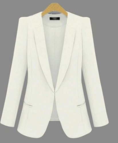 テーラードジャケット ドレス スーツ スリム　タイト　美しい　春　ヨーロピアン　スーツ　シルエット ホワイト (オリジナル・ブレスレットとサシェセット)
