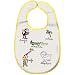 Washable Bib Baby Cie La Jungle: Jungle Yellow Melamine Colorful Melamine Dinnerware with wording
