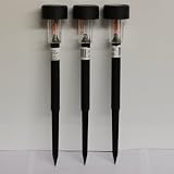 Solar Powered Garden Path Light - Pack of 3 - Outdoor Yard or Pond Lights