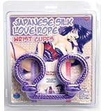 TLC Japanese Silk Love Rope Wrist Cuffs, Purple