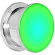 5/8" Stainless Steel Green LED Light Up Screw Fit Plug