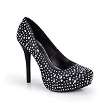 Sexy Studded Platform High Heel Stiletto Pump Black