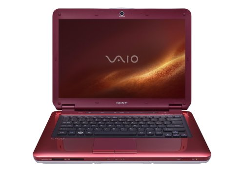 Sony VAIO VGN-CS230J/R 14.1-Inch Laptop (2.4 GHz Intel Core 2 Duo P8600 Processor, 4 GB RAM, 320 GB Hard Drive, Vista Premium) Red