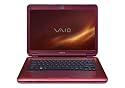 Sony VAIO VGN-CS215J/R 14.1-Inch Laptop (2.0 GHz Intel Core 2 Duo T6400 Processor, 4 GB RAM, 250 GB Hard Drive, Vista Premium) Red
