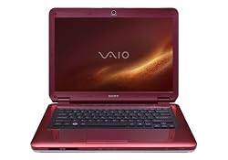 Sony VAIO VGN-CS230J/R 14.1-Inch Laptop (2.4 GHz Intel Core 2 Duo P8600 Processor, 4 GB RAM, 320 GB Hard Drive, Vista Premium) Red