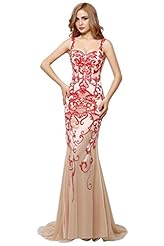  Applique Mermaid Tulle  Ball Gown Bandage Dress/Evening Dress/Prom Dress 