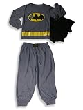 Batman by Wormser - Boys Long Sleeved Pajamas, Grey