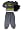 Batman by Wormser - Boys Long Sleeved Pajamas, Grey (Size 10)