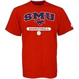 SMU Mustangs T Shirts : Russell SMU Mustangs Crimson Basketball T Shirts