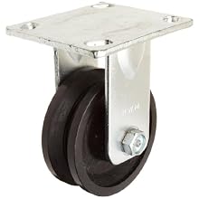 RWM Casters Rigid Plate Caster with Roller Bearing 700 lbs Load Capacity