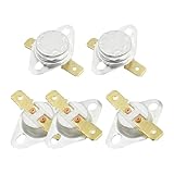 uxcell 温度制御スイッチ　サーモスタット　150°C　 NC　セラミック　5個入り　KSD301