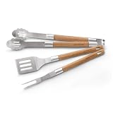 Rachael Ray 3-Piece Barbeque Bamboo Tool Set, One Size