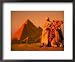 Camel and Driver Resting near the Great Pyramids, Egypt Framed Art Poster Print by Alexander Nesbitt, 22x18