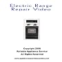 Electric range repair DVD; Electric range repair for  Whirlpool, Kenmore, Sears, Roper, Kitchen Aid