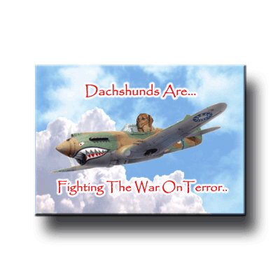 Cover image : Dachshund War On Terror Fridge Magnet No 1