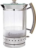Russell Hobbs 13421-40 3kw Glass Kettle with 1.7 ltr capacity, LED lights and Oust Descaler
