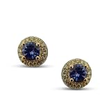14K Exquisite Tanzanite and Diamond Earring (NEW ARRIVAL)