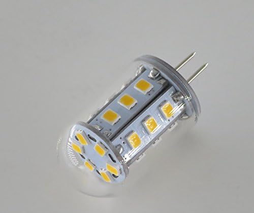 Maxfire pack of 2pcs DC 12V - 30V 3W T3 G4 SMD2835 24LEDS Base Bi Pin Capsule Warm White 3000k 25W Halogen Bulbs Equivalent Halogen Xenon Replacement Bulb 360° Beam Angle