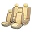 Read FH-PU001114 Univerisal Car Seat Cover Full Set Leather Tan/beige Details FH-PU001114 Univerisal Car Seat Cover Full Set Leather Tan/beige