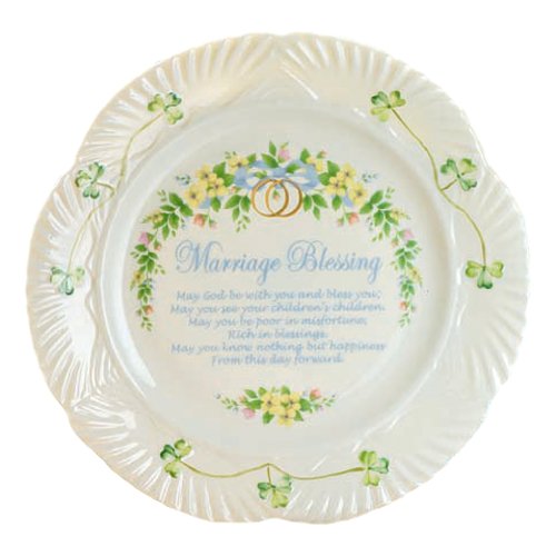 Belleek 9-Inch Marriage Blessing Plate