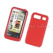 Samsung Omnia i910 (CDMA) Soft Rubber Silicone Protector Skin Case Red