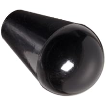 DimcoGray Black Phenolic Oval Tapered Knob Female, Brass Insert: 1/4-20" Thread x 7/16" Depth, 1-3/16" Diameter x 1-7/8" Height x 9/16 Hub Dia (Pack of 10)