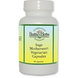 Alternative Health & Herbs Remedies Sage Motherwort Vegetarian Capsules, 60-Count Bottle