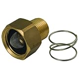 Oregon 37-218 Pressure Washer Garden Hose Adapter Nut Cone Filter 3/4-Inch F x 1/2-Inch Male Nipple and Nut
