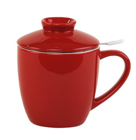 Good deal L Tremain 3-Piece Tea Steeper Mug Blue with White 