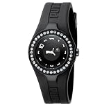 Puma WoMens Active Collection Dynamic Posh Black Jeweled Watch #PU101122001 by Puma