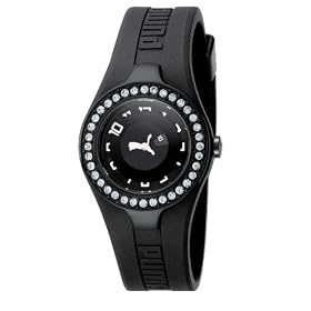 Click here to buy Puma WoMens Active Collection Dynamic Posh Black Jeweled Watch #PU101122001 by Puma.