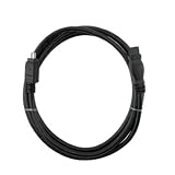 eForCity IEEE 1394b Firewire 800 Cable 9 pin - 4 pin M / M (Male to Male), 6 ft Black