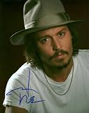 JOHNNY DEPP HANDSOME AUTOGRAPHED 8 X 10 PHOTO